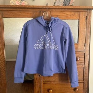 Adidas Light Blue Pullover Hoodie
